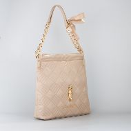 Picture of LOVE MOSCHINO WOMEN'S HOBO BAG WITH FROG ACCESSORY IN TAUPE 2