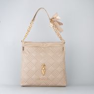 Picture of LOVE MOSCHINO WOMEN'S HOBO BAG WITH FROG ACCESSORY IN TAUPE 1