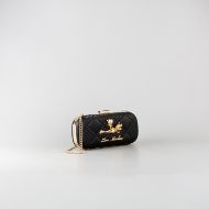 Picture of LOVE MOSCHINO WOMEN'S SMART DAILY BAG WITH METAL FROG ACCESSORY IN BLACK 2