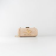 Picture of LOVE MOSCHINO WOMEN'S SMART DAILY BAG WITH METAL FROG ACCESSORY IN TAUPE 1