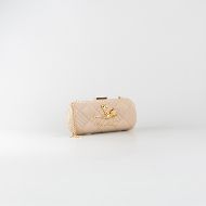 Picture of LOVE MOSCHINO WOMEN'S SMART DAILY BAG WITH METAL FROG ACCESSORY IN TAUPE 2