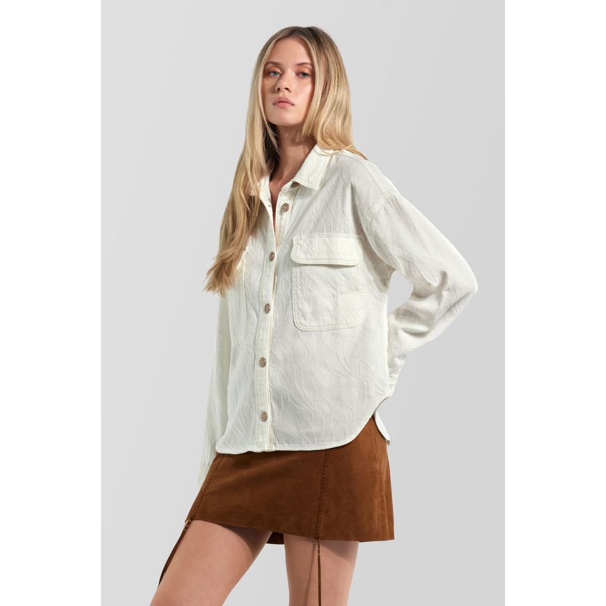 Picture of GAS WOMEN'S LELI SHIRT 1583 JET STREAM