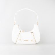 Picture of LOVE MOSCHINO WOMEN'S HOBO BAG WITH ROCK-CHIC DETAILING IN WHITE 1