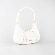 Picture of LOVE MOSCHINO WOMEN'S HOBO BAG WITH ROCK-CHIC DETAILING IN WHITE 2