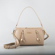 Picture of LOVE MOSCHINO WOMEN'S SHOULDER BAG WITH ROCK-CHIC DETAILING IN TAUPE 1