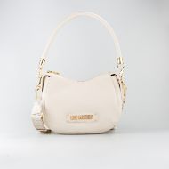 Picture of LOVE MOSCHINO WOMEN'S HOBO BAG WITH GEOMETRIC HANDLES IN WHITE 1
