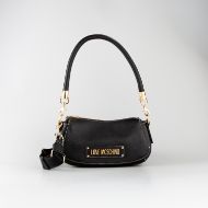 Picture of LOVE MOSCHINO WOMEN'S SHOULDER BAG WITH GEOMETRIC HANDLES IN BLACK 1