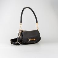 Picture of LOVE MOSCHINO WOMEN'S SHOULDER BAG WITH GEOMETRIC HANDLES IN BLACK 2