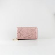 Picture of LOVE MOSCHINO WOMEN'S SMART DAILY BAG WITH HEART-SHAPED PERFORATION IN ROSE 1