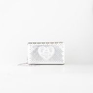 Picture of LOVE MOSCHINO WOMEN'S SMART DAILY BAG WITH HEART-SHAPED PERFORATION IN SILVER 1