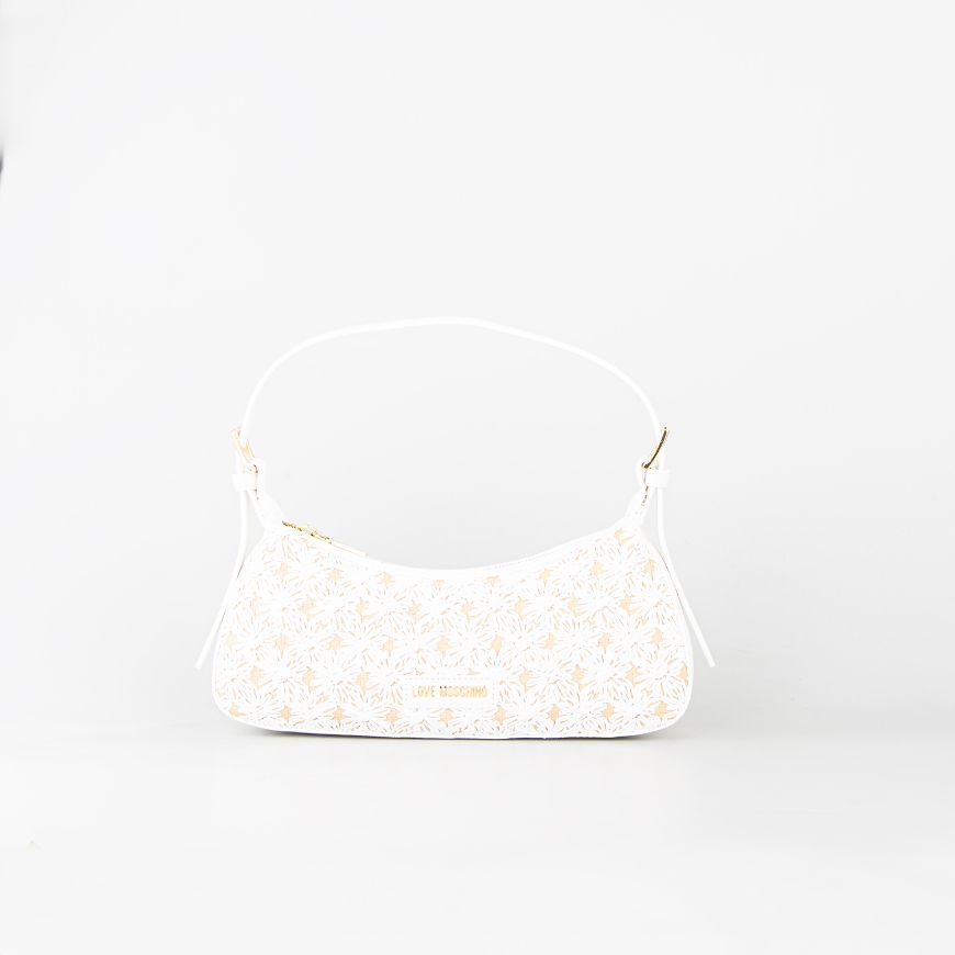 Picture of LOVE MOSCHINO WOMEN'S SMART DAILY BAG CANVAS EFFECT FABRIC IN WHITE