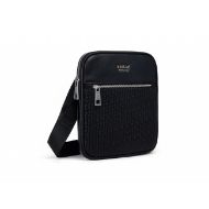 Picture of REPLAY MEN'S R MONOGRAM PU CROSSBODY BAG IN BLACK 2