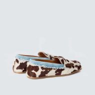 Снимка на REPLAY ДАМСКИ МОКАСИНИ  DAVY PONY LEATHER MOCCASINS В БЯЛО КАФЯВО 4