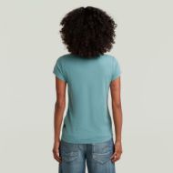 Снимка на G-STAR ДАМСКИ ТОП OVERDYED EYBEN SLIM V-NECK TOP 2.0 В MINERAL BLUE GD 2