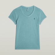 Снимка на G-STAR ДАМСКИ ТОП OVERDYED EYBEN SLIM V-NECK TOP 2.0 В MINERAL BLUE GD 6