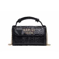 Снимка на REPLAY ДАМСКО ПОРТМОНЕ PRINTED LIZARD SYNTHETIC CLUTCH В ЧЕРНО 1
