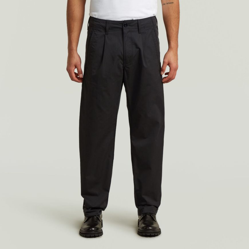 Снимка на G-STAR МЪЖКИ ПАНТАЛОН PLEATED LOOSE TAPERED CHINO В DK BLACK