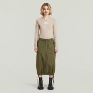 Picture of G-STAR WOMEN'S MIDI PARACHUTE SKIRT IN SHADOW OLIVE 4