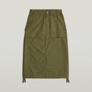 Picture of G-STAR WOMEN'S MIDI PARACHUTE SKIRT IN SHADOW OLIVE 6