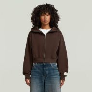 Снимка на G-STAR ДАМСКИ СУИТШЪРТ CROPPED FULL ZIP HOODED RELAXED SWEATER В JAVA 1