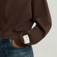 Снимка на G-STAR ДАМСКИ СУИТШЪРТ CROPPED FULL ZIP HOODED RELAXED SWEATER В JAVA 3