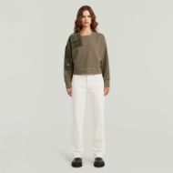 Снимка на G-STAR ДАМСКИ СУИТШЪРТ HERITAGE HARDWARE LOOSE CROPPED SWEATER В TURF 4