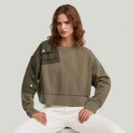 Снимка на G-STAR ДАМСКИ СУИТШЪРТ HERITAGE HARDWARE LOOSE CROPPED SWEATER В TURF 5