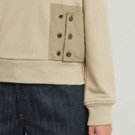 Снимка на G-STAR ДАМСКИ СУИТШЪРТ HERITAGE HARDWARE SNAPS SWEATER В CREAM 3