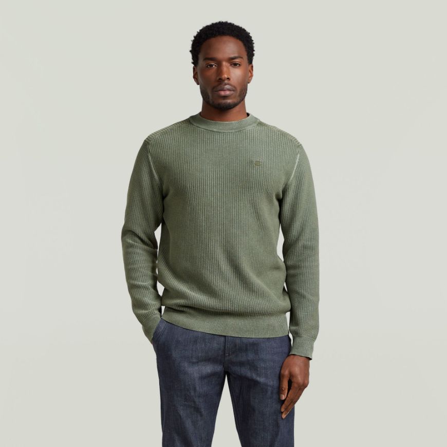 Picture of G-STAR MEN'S WASHED KNIT IN FOUR LEAF CLOVER GD