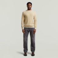 Picture of G-STAR MEN'S WASHED KNIT IN CREAM GD 4