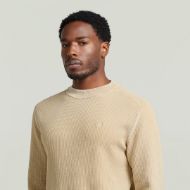 Picture of G-STAR MEN'S WASHED KNIT IN CREAM GD 3