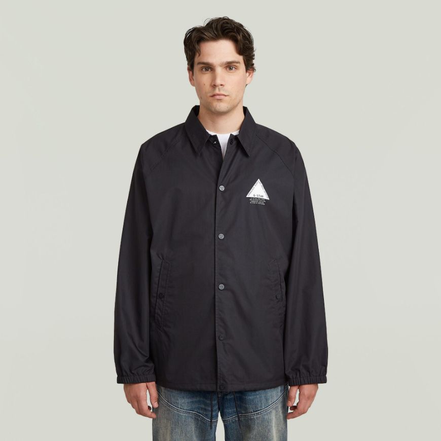 Picture of G-STAR MEN'S COACH JACKET IN DK BLACK