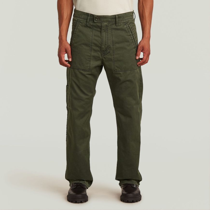 Снимка на G-STAR МЪЖКИ ПАНТАЛОН REVERSIBLE RELAXED STRAIGHT CHINO В ASFALT/FOUR LEAF CLOVER CLOUD CAMO