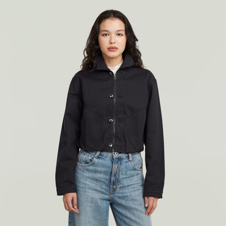 Снимка на G-STAR WOMEN'S CROPPED BARN JACKET В DK BLACK