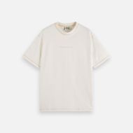 Picture of SCOTCH&SODA MEN'S CORE - LOGO FRONT CHEST T-SHIRT IN WHITE TRADITIONAL 1