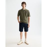 Снимка на SCOTCH&SODA МЪЖКИ БЕРМУДИ CORE - FAVE - COTTON-LINEN TWILL В NAVY 7