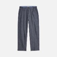 Снимка на SCOTCH&SODA МЪЖКИ ПАНТАЛОН OLIVER PLEATED LINEN BLEND RELAXED STRAIGHT FIT В NAVY 1