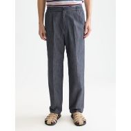 Снимка на SCOTCH&SODA МЪЖКИ ПАНТАЛОН OLIVER PLEATED LINEN BLEND RELAXED STRAIGHT FIT В NAVY 4