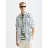 Снимка на SCOTCH&SODA МЪЖКА РИЗА STRIPED CRINKLE STRUCTURE REGULAR FIT В БЯЛО 4