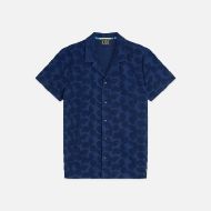 Снимка на SCOTCH&SODA МЪЖКА РИЗА TERRY JACQUARD REGULAR FIT SHORT-SLEEVED В NAVY 1
