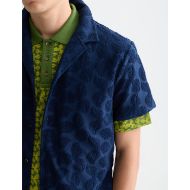 Снимка на SCOTCH&SODA МЪЖКА РИЗА TERRY JACQUARD REGULAR FIT SHORT-SLEEVED В NAVY 6