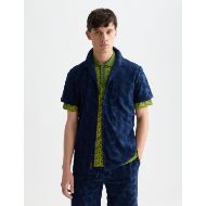 Снимка на SCOTCH&SODA МЪЖКА РИЗА TERRY JACQUARD REGULAR FIT SHORT-SLEEVED В NAVY 4