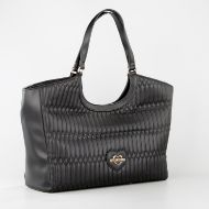 Picture of LOVE MOSCHINO WOMEN'S SHOPPING BAG BUBBLY LOVE IN BLACK 2