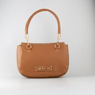 Picture of LOVE MOSCHINO WOMEN'S SHOPPING BAG WITH GEOMETRIC HANDLES IN BROWN 1