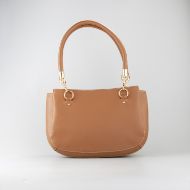 Picture of LOVE MOSCHINO WOMEN'S SHOPPING BAG WITH GEOMETRIC HANDLES IN BROWN 3