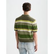 Снимка на SCOTCH&SODA МЪЖКА БЛУЗА STRUCTURED STRIPED KNITTED POLO В ТЪМНОЗЕЛЕНО 5