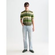 Снимка на SCOTCH&SODA МЪЖКА БЛУЗА STRUCTURED STRIPED KNITTED POLO В ТЪМНОЗЕЛЕНО 7