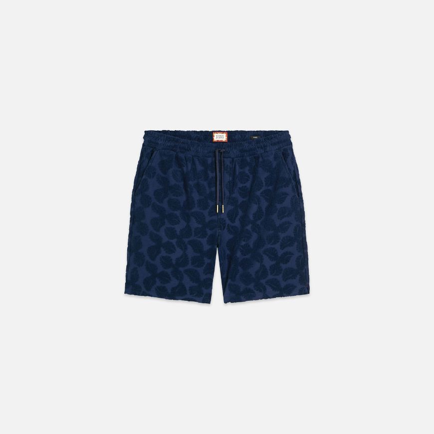 Снимка на SCOTCH&SODA МЪЖКИ БЕРМУДИ FAVE TERRY JACQUARD RELAXED-FIT В NAVY
