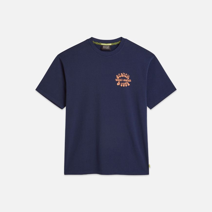 Снимка на SCOTCH&SODA МЪЖКА БЛУЗА FRONT AND BACK ARTWORK RELAXED-FIT В NAVY