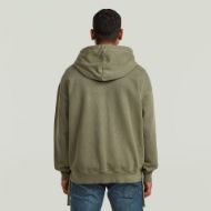 Picture of G-STAR MEN'S WOVEN MIX LOOSE HOODED SWEAT OVERSHIRT IN SHADOW OLIVE GD 2